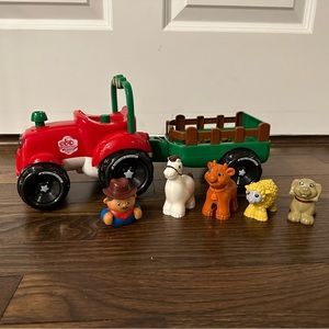 Tractor toy with music and lights